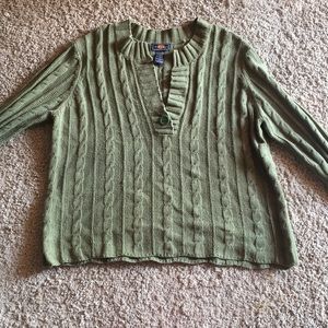 Route 66 Olive Green Sweater